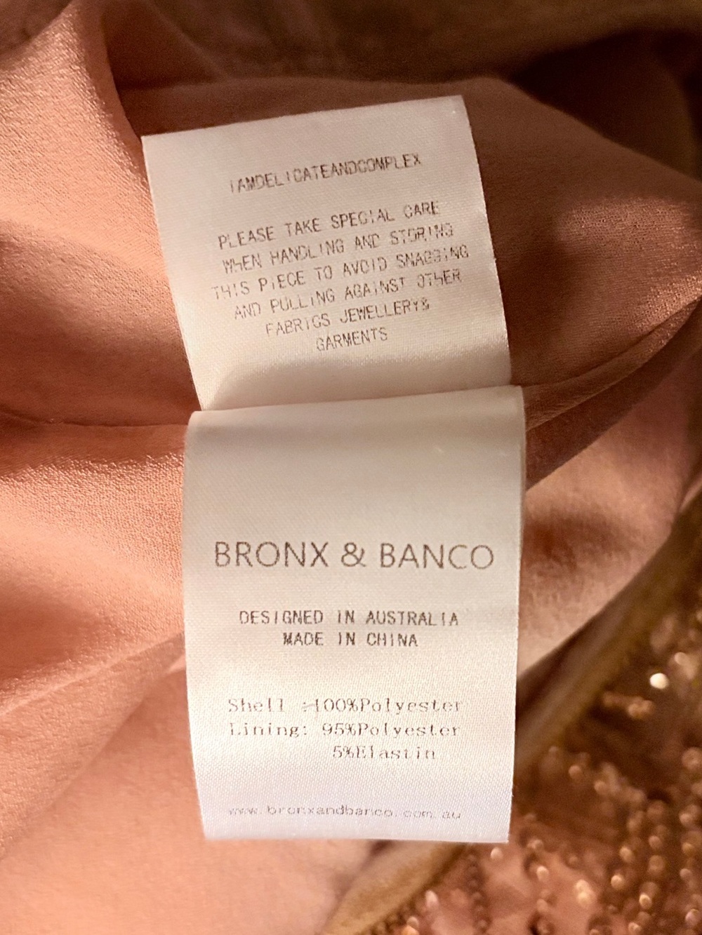 BRONX AND BANCO Giselle Strapless Sequin Midi Dress - Gold Party Cocktail Gown - Picture 16 of 16